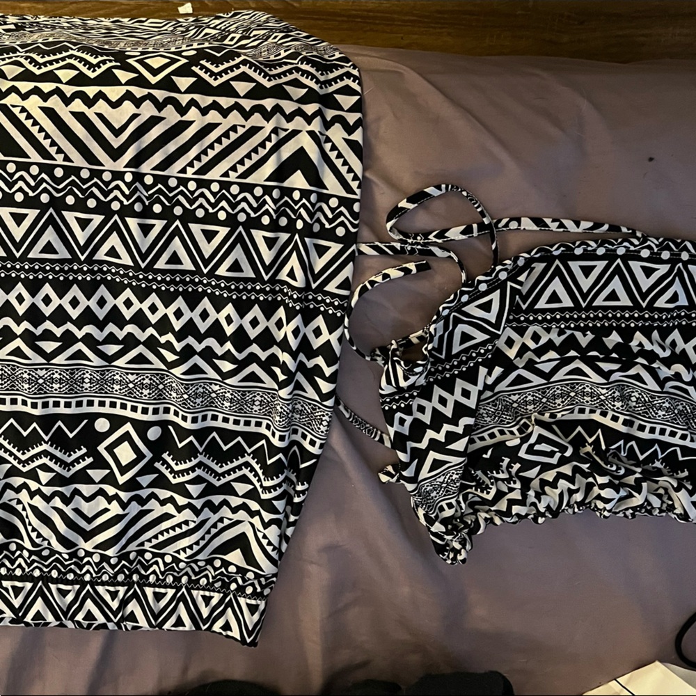 Reb Dolls 2 piece tribal tie up skirt set